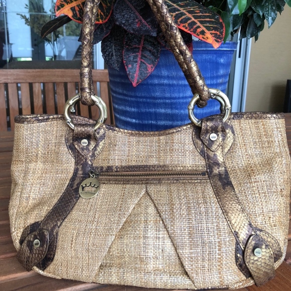 Elaine Turner Preowned "straw" handbag - Picture 1 of 8